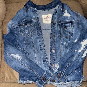 Ripped jean jacket